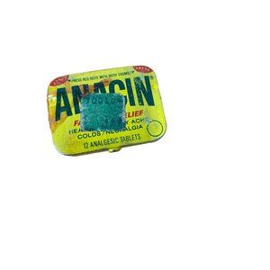 Antique Anacin pill tin collectible prop display vintage advertising